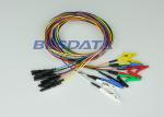 Reusable Single Alligator Clip Leads TPU / PVC Cables Material E04010001