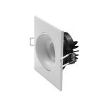 Residential Square Dimmable LED Downlights 3.5inch 9w 5cct Gimbal Cob Type