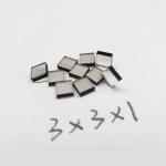 Brownish CVD Lab Grown Diamonds 3x3x1mm For Machining And Cutting Tools