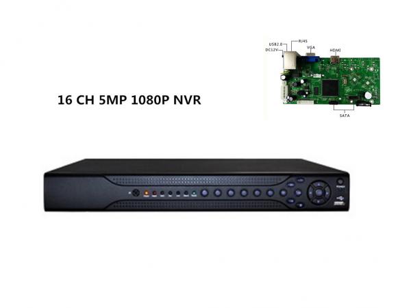 Quality 16 Channel 1080P H 264 Hd Nvr Security Camera System 2 SATA Network Video Recorder for sale