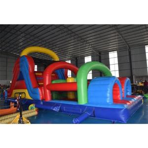 Wholesale Giant Adults Race Game Inflatable Obstacle Course Castle Slide Customized from china suppliers
