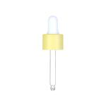 20mm Round Clear Glass Dropper Cosmetic For Glass Bottle OEM