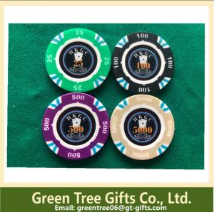 China Customized poker chips Ceramic chips plastic poker chip set for gambling on sale