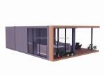 20 Foot Luxury Mobile House with Living and Aluminum Alloy Windows Customized