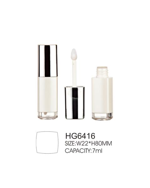 7ml Square Lip Gloss Bottle Thick Wall Cylinder Lip Gloss Tubes Clear Base