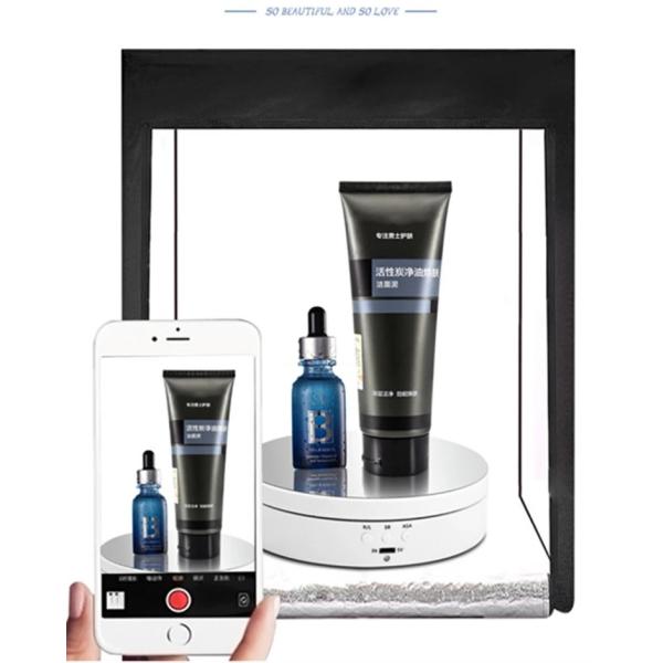 13.8cm Advertising Electric Rotating Display Stand For Commercial Devices