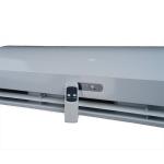 Sleek White Dual Door Air Curtain With Powerful Wind Centrifugal Technology With