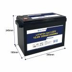 Smart BMS Powerful Long Cycle Life Lithium Ion Batteries 12V 200Ah For Energy