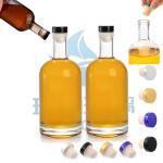 375ml 500ml 700ml 750ml 1000ml Custom Design Glass Bottle for Whiskey Gin Vodka