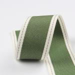 Stitched Edge Polyester Ribbon 6mm-40mm Poly Ribbon Rolls Green Red