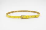 Light Gold Buckle Childrens Leather Belts , PU Leather Belts 1.3cm Width With