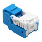 UL Listed CAT.6 UTP Toolless Keystone Jack Blue Wiring Modular Jacks