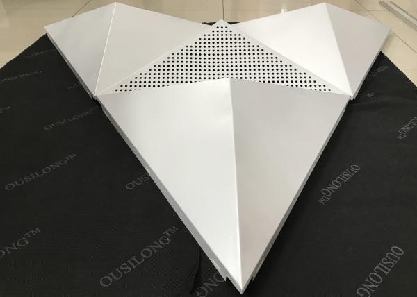 Perforated 3D Snap Clip in Ceiling System for Acoustic Sound Absorbing Wall