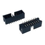 2.54mm SMT SMD Male Shrouded Connectors PA6T UL94V-0 Male Header Connector