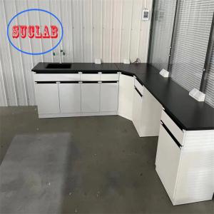 Wholesale Lab Furnitures Price Cold-rolled Steel Frame with 12mm Thick Glass Shelf for Laboratory from china suppliers
