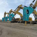5.5ton Excavator Rock Hydraulic Breaker For CAT320, breaker hammer for excavator