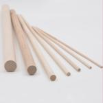 Polished 4mm Unfinished Wood Crafts Long Round Wooden Sticks