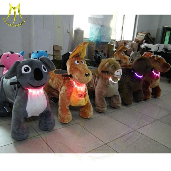 Hansel christmas amusement rides kids animal scooter rides moving animals