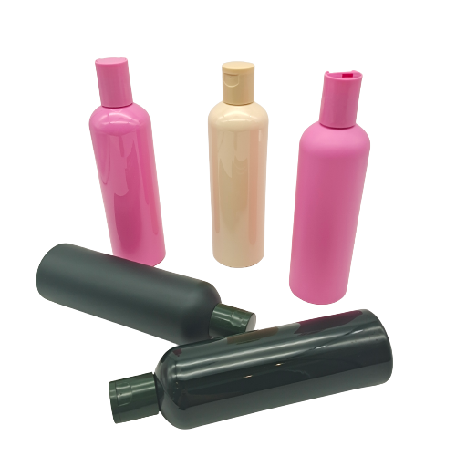 Smooth Body Lotion Bottle Frosted PET Plastic Shampoo Bottle 300 Ml Screen Printing