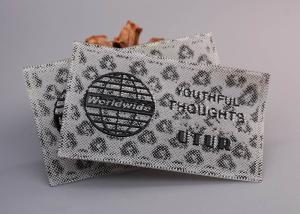 Wholesale Printed With Black Shiny Logos Custom Silicone Labels For Clothing from china suppliers