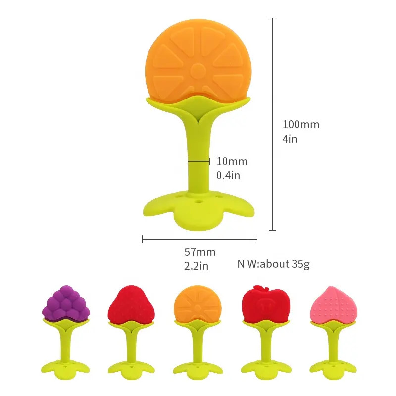 Reusable Odorless Baby Silicone Teether , Multipurpose Sensory Teething Toy