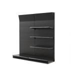 Double Side Black Shelf Factory Price steel supermarket shelves
