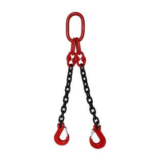 Wholesale Blacken Finished G80 2 Two Legs Crane Lifting Chain for Cargo Handling Solutions from china suppliers