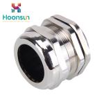 Anti Magnetic EMC Shielded Metal Cable Gland Metric Thread Type With Nickel