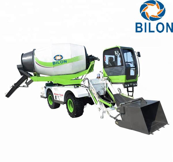 High Efficient 4 CBM Mini Concrete Mixer Truck Closed Circuit Hydraulic Rotation