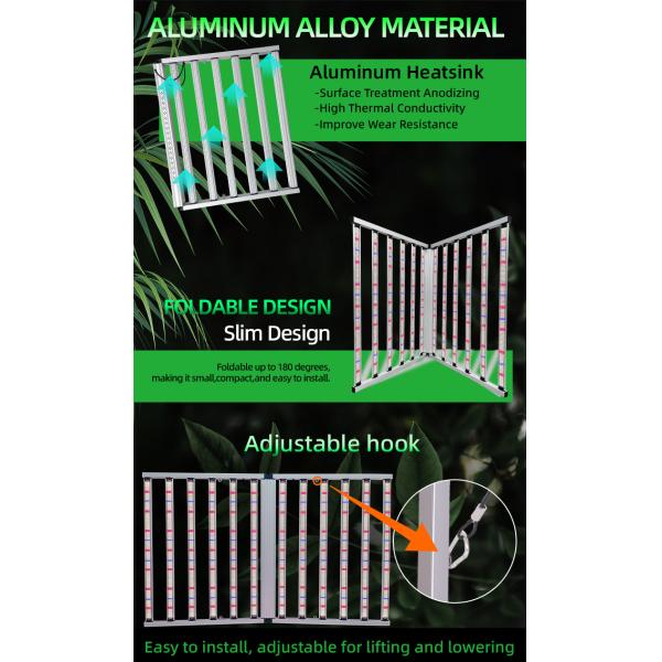 Hydroponic LED Grow Light Full Spectrum 4x6ft 1200W LED Grow Lights For Vertical Farming