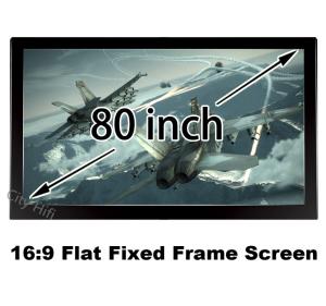 Wholesale High Definition 80Inch Flat Frame Screen 3D Projector View Wall Mount Screens 16:9 Ratio from china suppliers