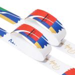 Synthetic Colored Paper Wristbands Personalised Customizable Size Disposable