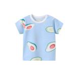 12kg 90cm Girls Printed Half Sleeve Casual Shirts Anti Shrink For Toddler