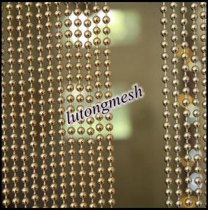 China Metal Ball Chain Curtain For Living Room Divider on sale