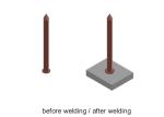 BTH BOLTE Welding Studs for Capacitor Discharge Stud Welding Insulation Nail
