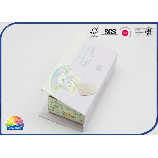 1200gsm Cardboard Tea Gift Box Hinged Lid Gift Box With CMYK Printing