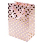 100gsm 128gsm Luxury Gift Printed Paper Carrier Bags With Ribbon Handle