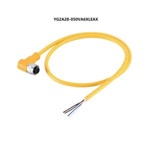 Wholesale Female 8Pin Shielded Sensor Actuator Cable M12 Connector A Coded Right Angled 5m from china suppliers