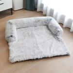 1600g Cat Bed Blanket Fluffy Pet Bed Sofa Right Corner Machanical Wash XL