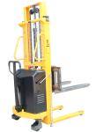 2.4 meters lifting 1000Kg Loading Sem Pallet Stacker , electric forklift