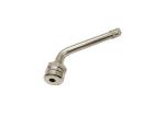 TR545D Clamp In Tire Valve Brass Nickel Plated Valves Bend 60° 9.7mm Rim Hole