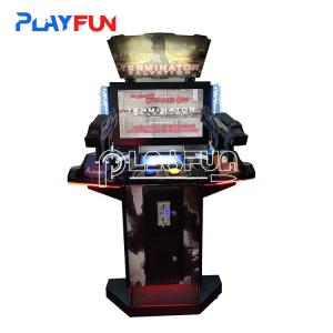 Wholesale PlayFun Items Coin Operated Amusement Arcade Kids Arcade Gun Shooting 32 LED Terminator Video Game Machine from china suppliers
