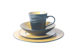 Wholesale Food Safety Glazed Stoneware Dinnerware Sets Crackle Design For Daily Use from china suppliers