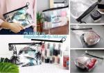 Professional factory price custom logo printed PE plastic slider zipper bags for