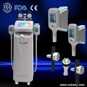 China 2 handles working simultaneously cool body shaping cavitation rf slimming fat freezing cryolipolysis machine on sale