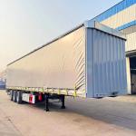 Curtain Side Trailer Curtainsider Dry Van Box Trailer Sliding Curtain Tarpaulin