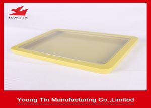 Wholesale Cap Hinged Rectangle Metal Gift Tins With Clear PVC / PET Window On Top from china suppliers