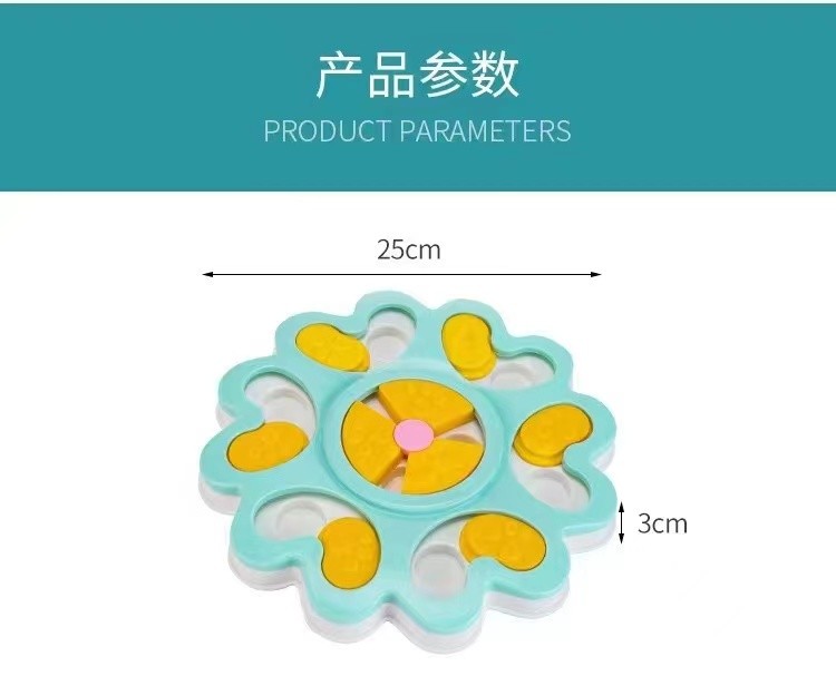 Interactive Educational Dog Toys Slow Food Bowl Puzzle Artifact Game Board