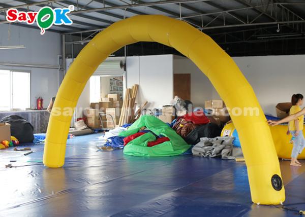 Inflatable Entrance Arch Yellow 6*3m Inflatable Arch With Air Blower For Event