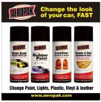 Aeropak spray paint for leather Aerosol recolor and renew leather spray paint